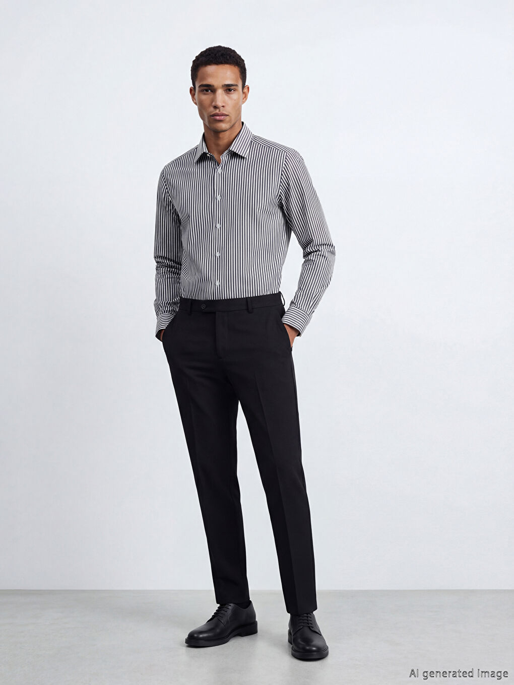 Slim Fit Striped Men's Shirt-1