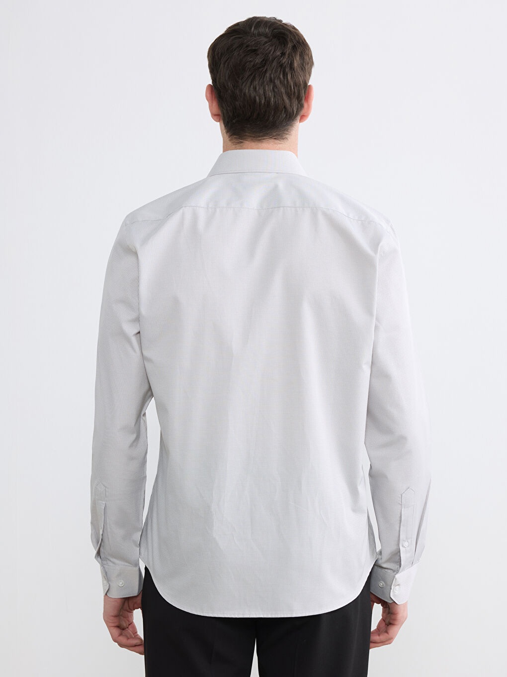 тар пішімді өрнекті саржа ерлер жейдесі-3