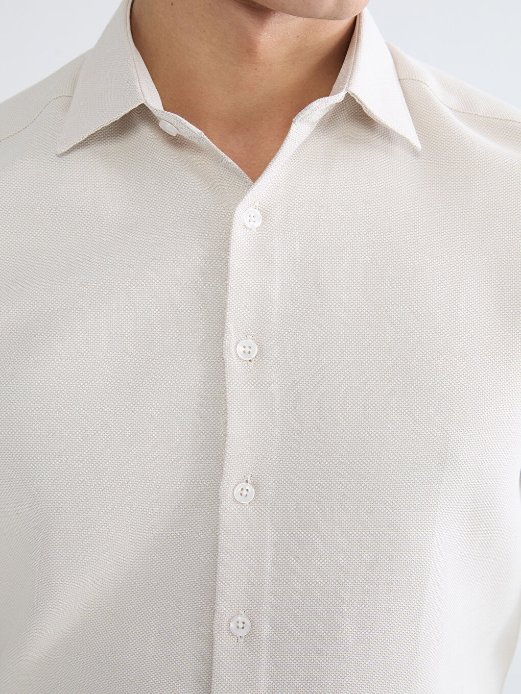 Slim Fit Dobby Men's Shirt-2