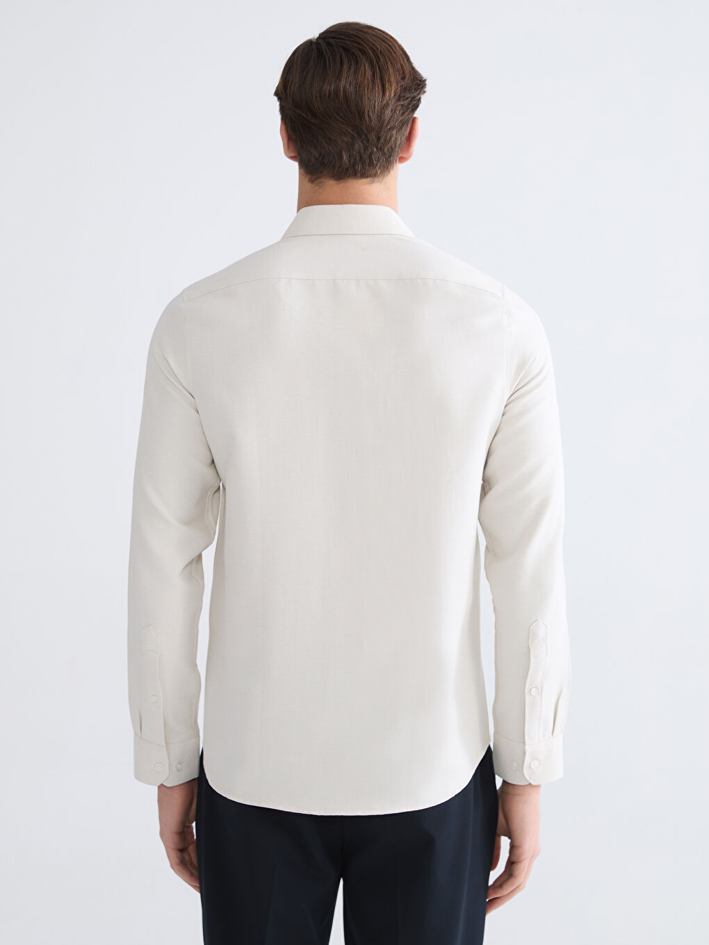 Slim Fit Dobby Men's Shirt-3