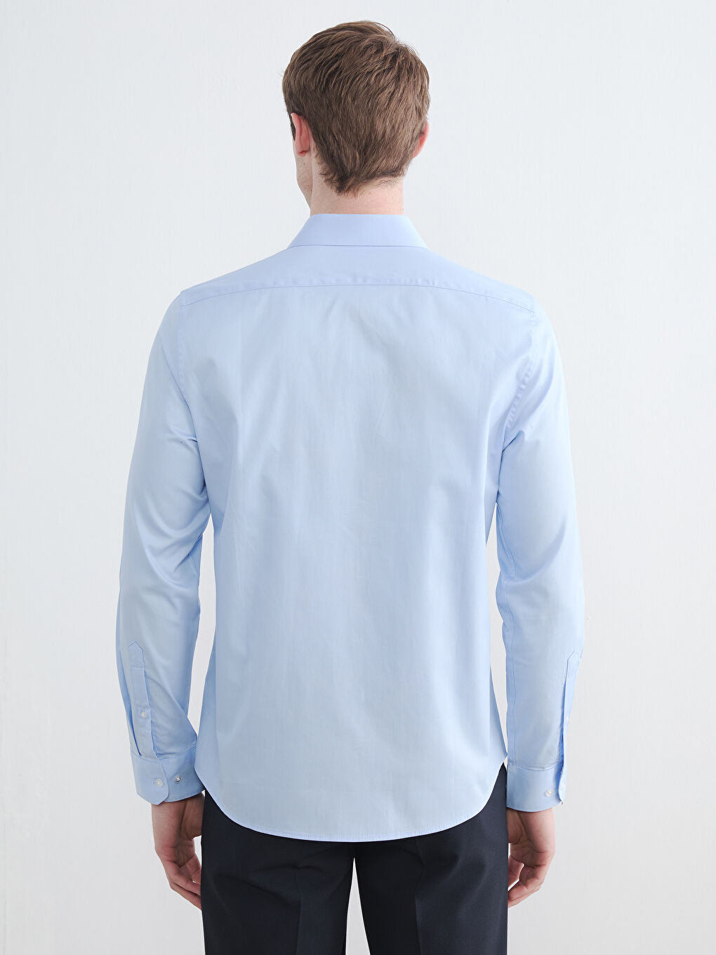 Slim Fit Gabardine Men's Shirt-5