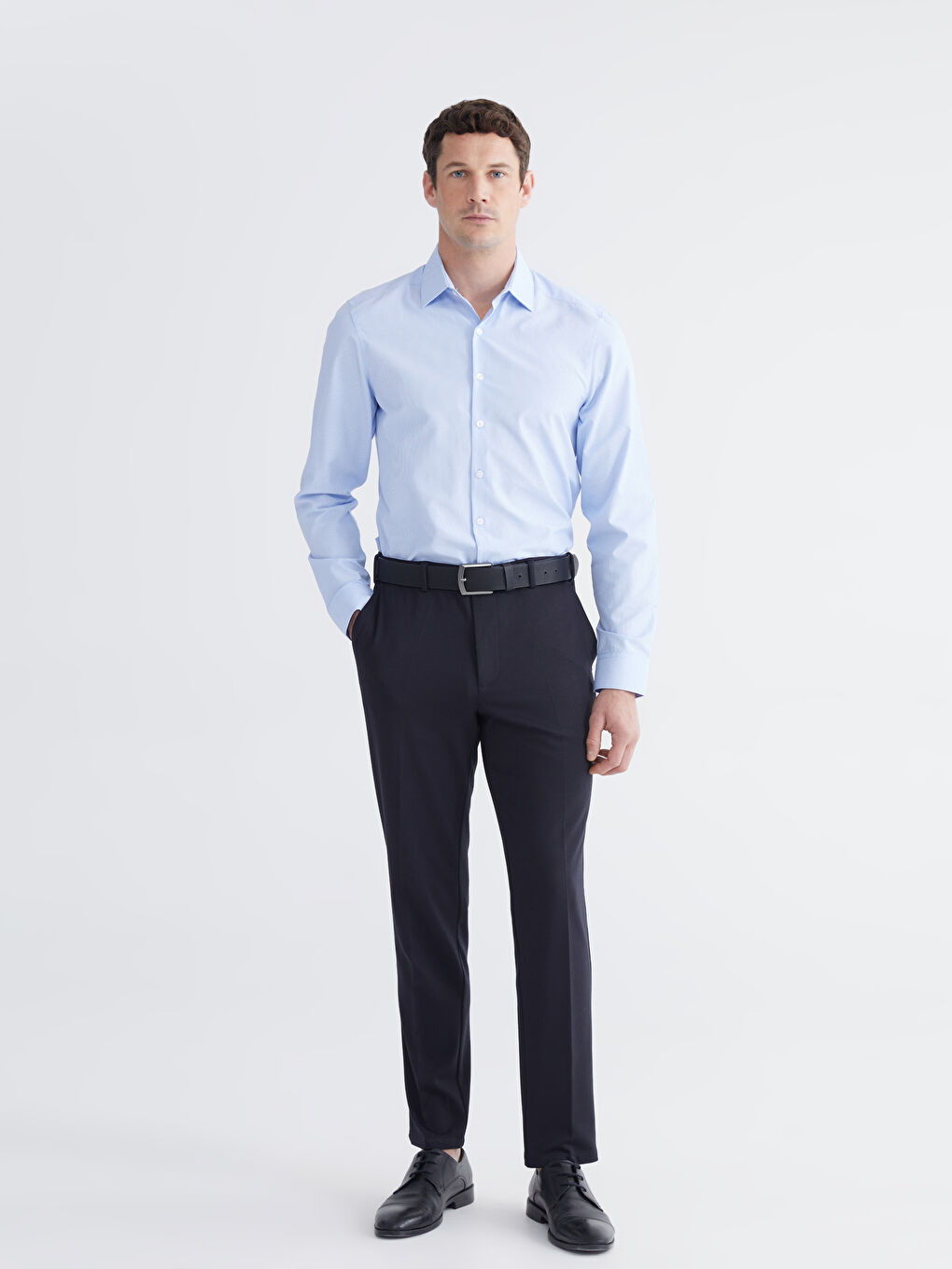 მამაკაცები ლურჯი პერანგი-1