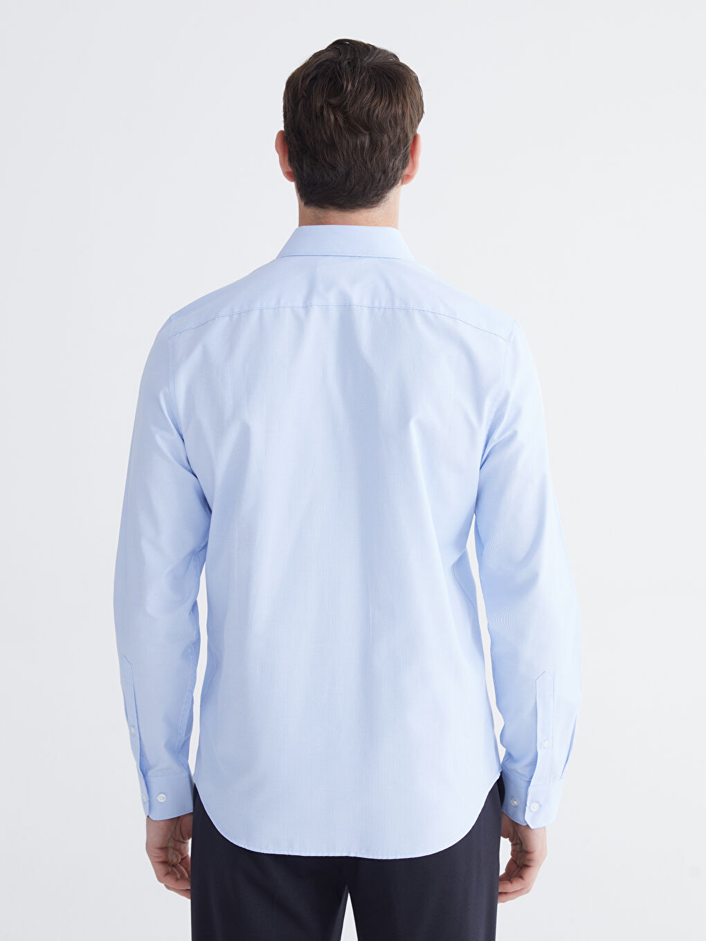 მამაკაცები ლურჯი პერანგი-3