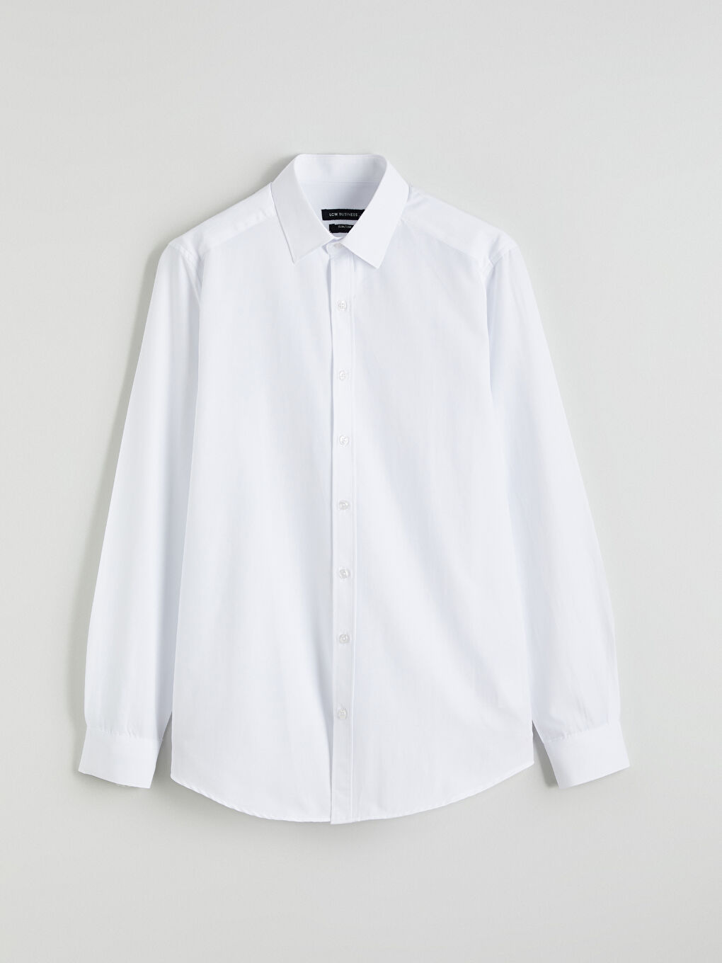 Beyaz Slim Fit Uzun Kollu Erkek Gömlek