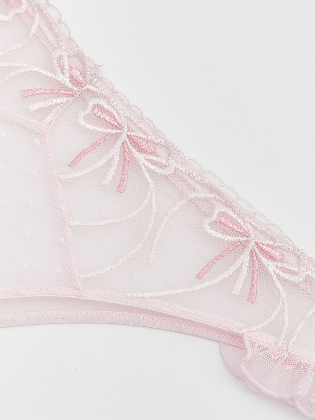 Pembe Nakışlı Fantezi Brazilian Külot-2