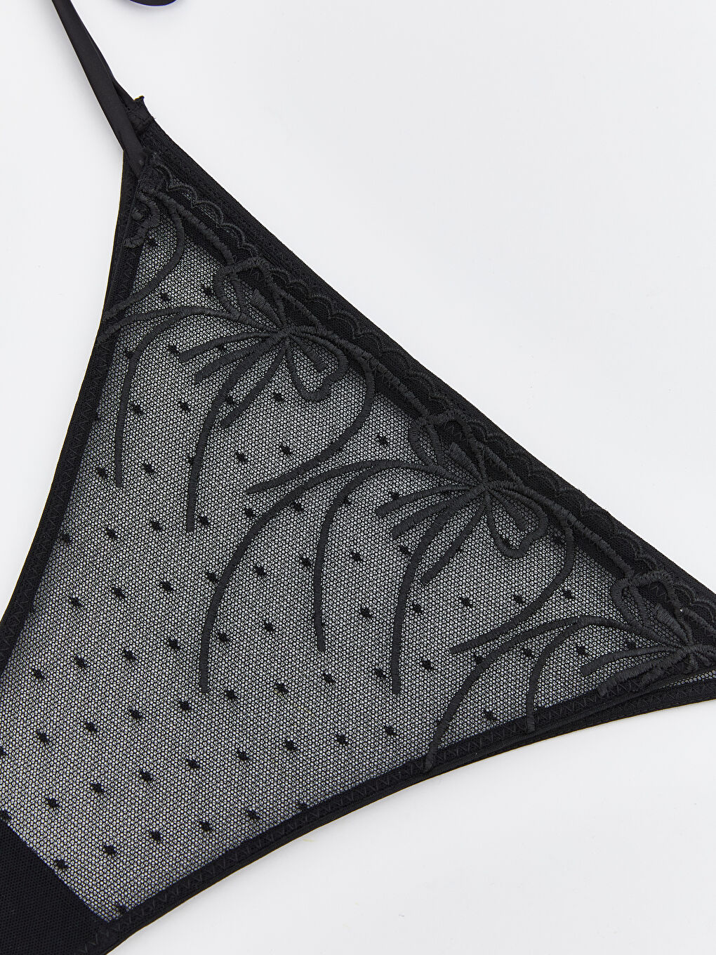 Siyah Puantiyeli Fantezi Brazilian Külot-2