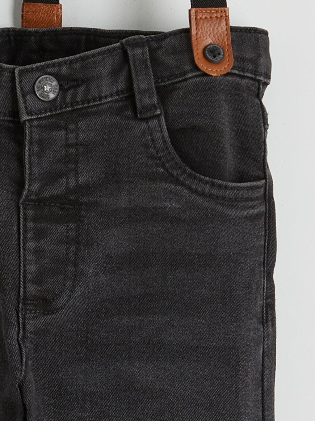 Boy's Jean Trousers and Suspenders-1