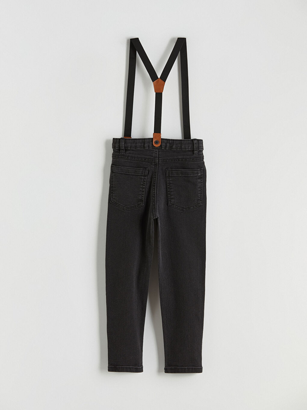 Boy's Jean Trousers and Suspenders-3