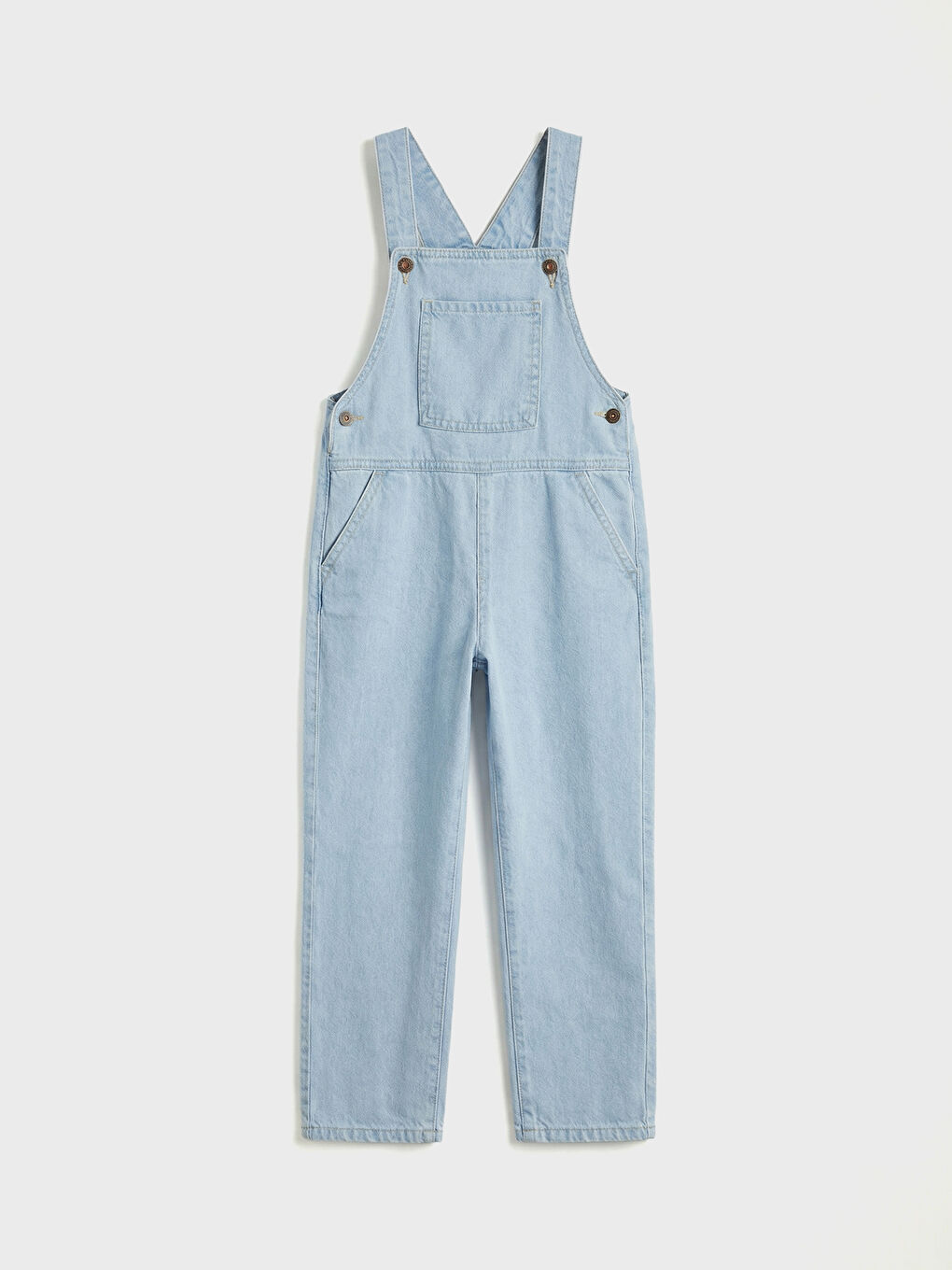 İndigo Kare Yaka Erkek Çocuk Jean Salopet