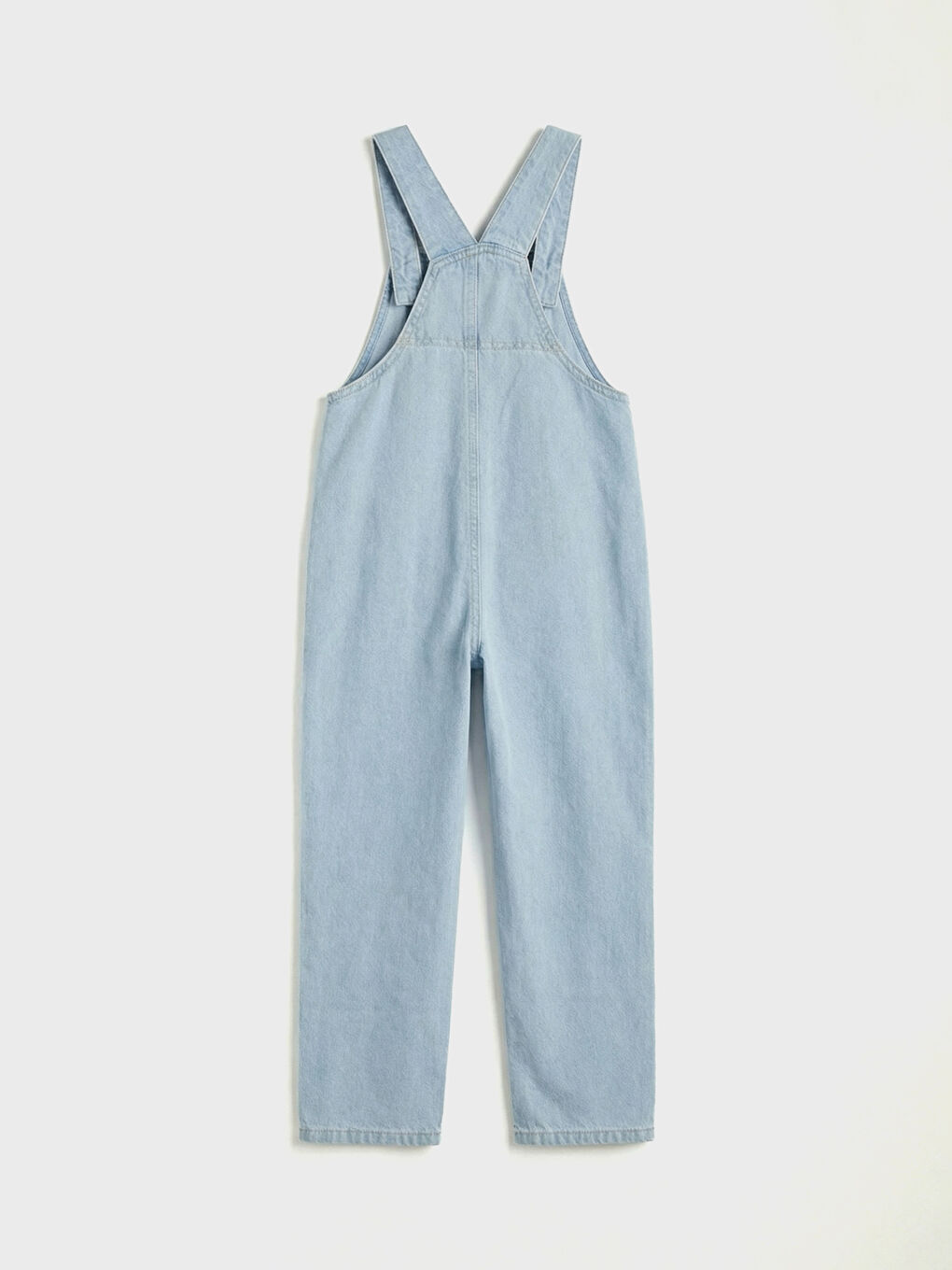 İndigo Kare Yaka Erkek Çocuk Jean Salopet-1