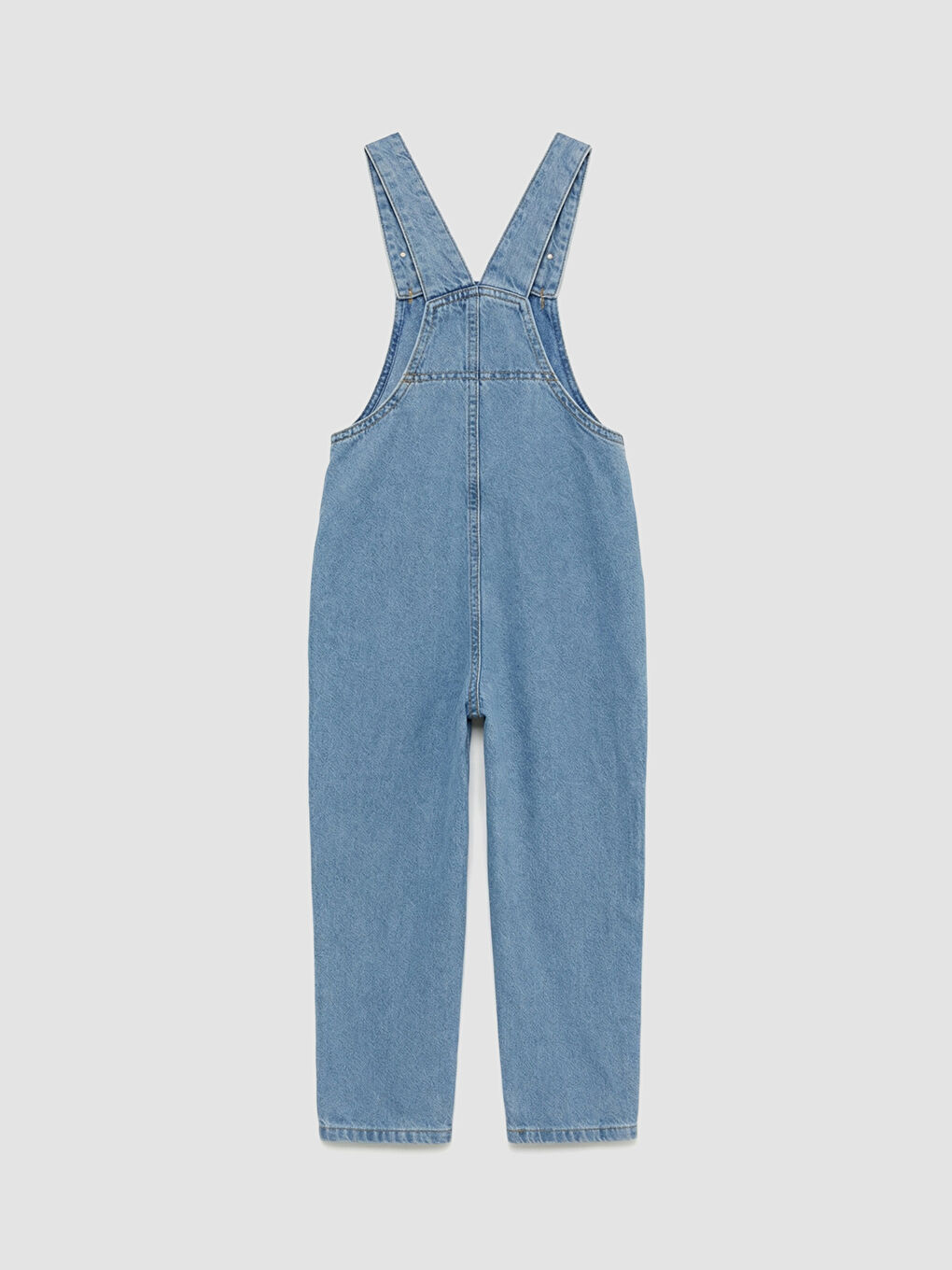 İndigo Kare Yaka Erkek Çocuk Jean Salopet-1