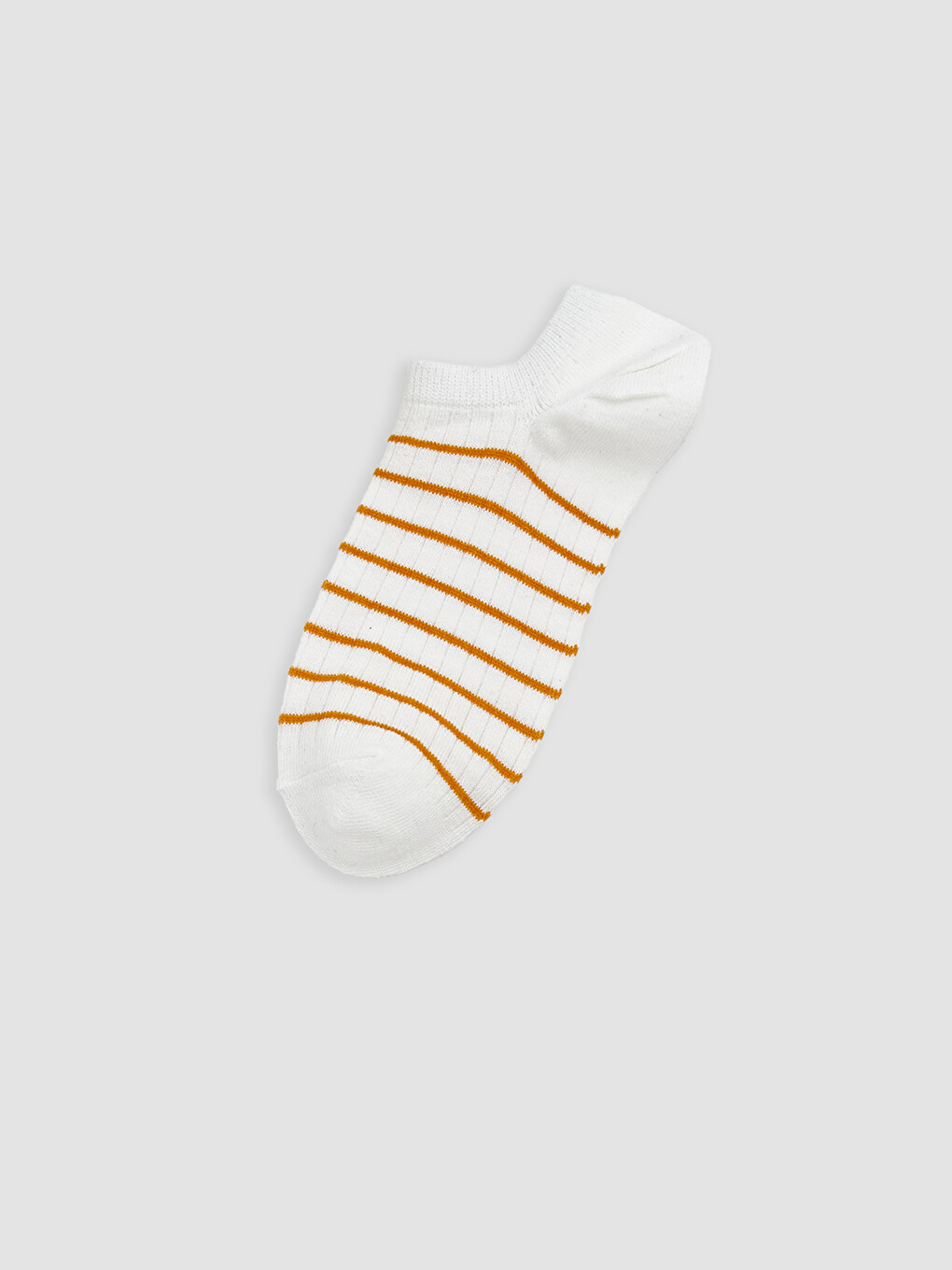Sarı Çizgili Kadın Sneaker Çorap