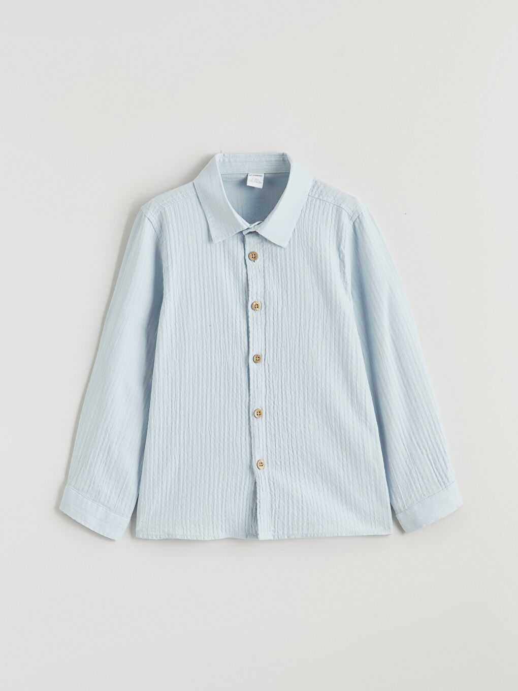 Mavi Dokulu Erkek Çocuk Gömlek