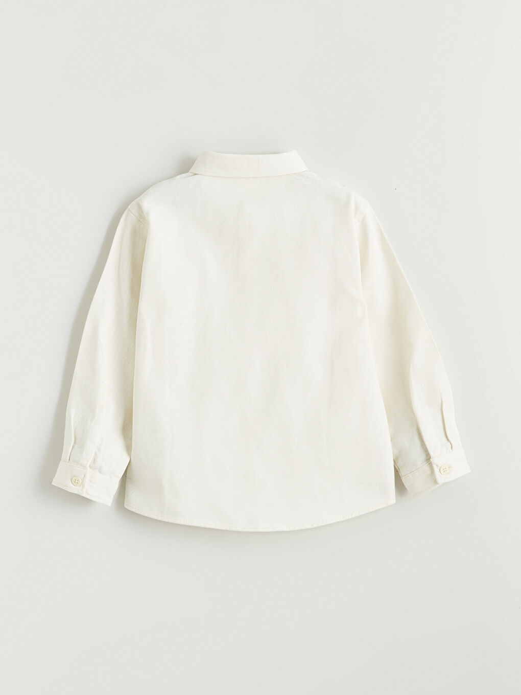 Bej Erkek Çocuk Basic Gabardin Gömlek-2