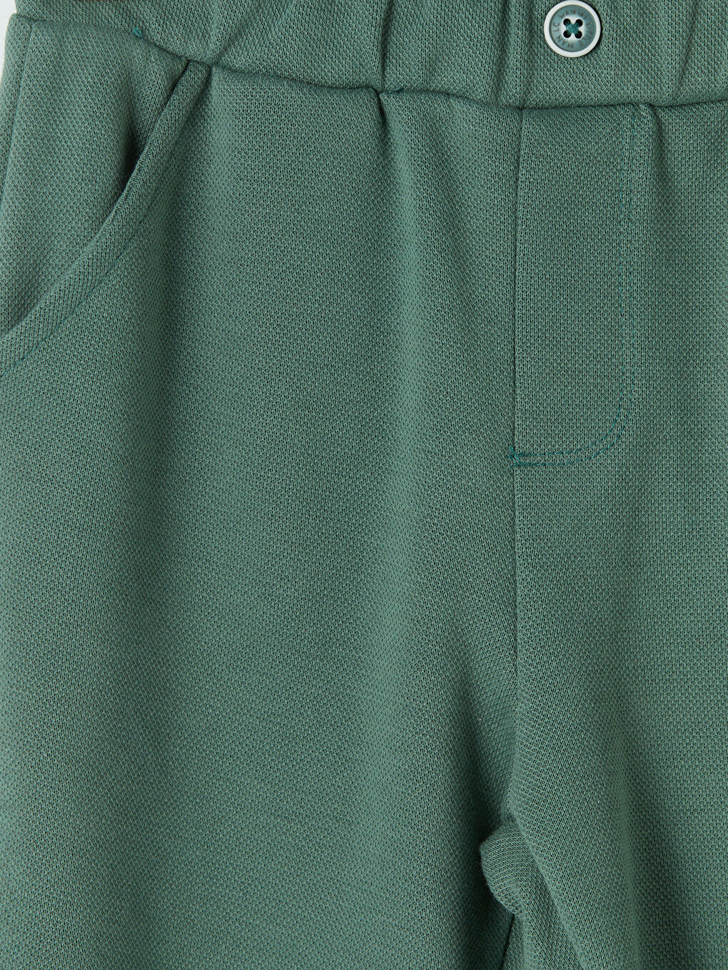 Yeşil Beli Lastikli Erkek Çocuk Eşofman Altı-2