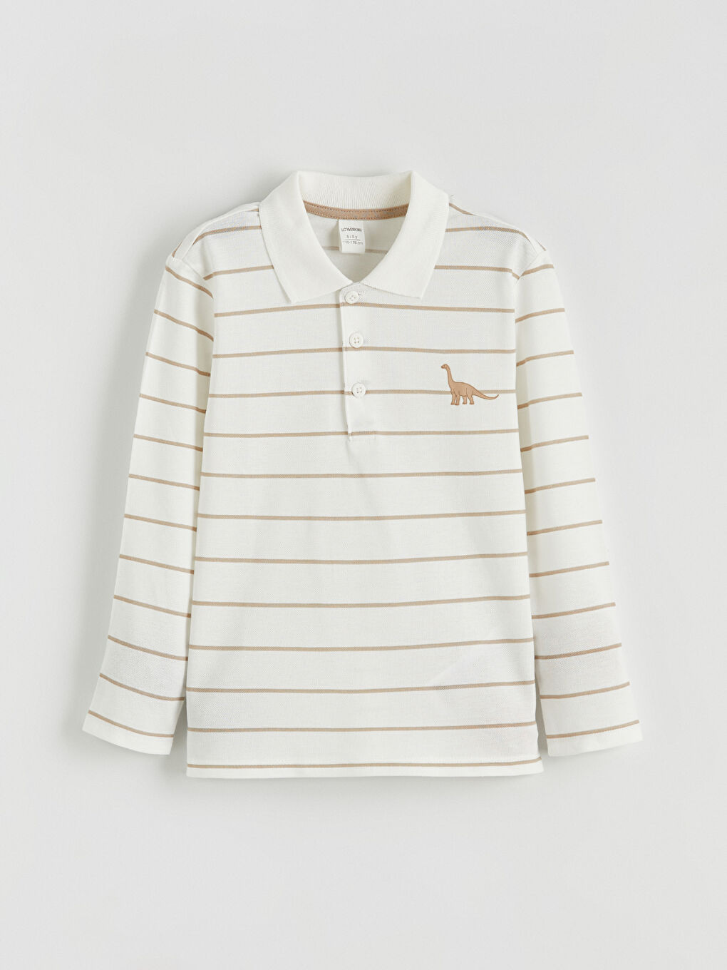 Ekru Polo Yaka Erkek Çocuk Tişört ve Pantolon-1