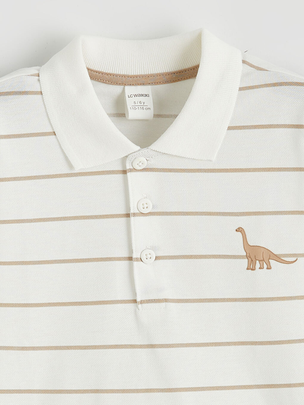 Ekru Polo Yaka Erkek Çocuk Tişört ve Pantolon-2