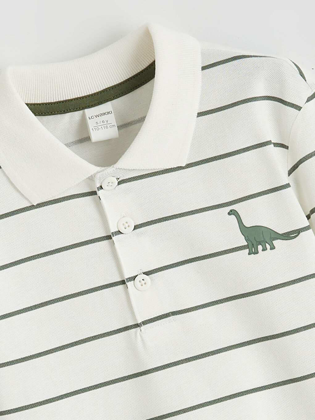 Ekru Polo Yaka Erkek Çocuk Tişört ve Pantolon-2