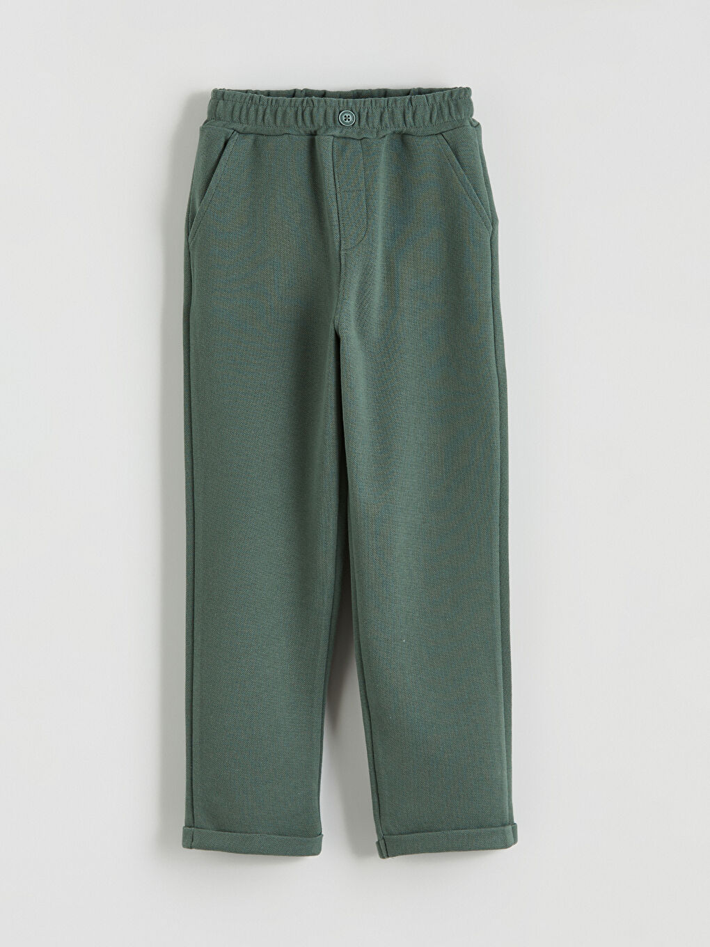 Ekru Polo Yaka Erkek Çocuk Tişört ve Pantolon-4