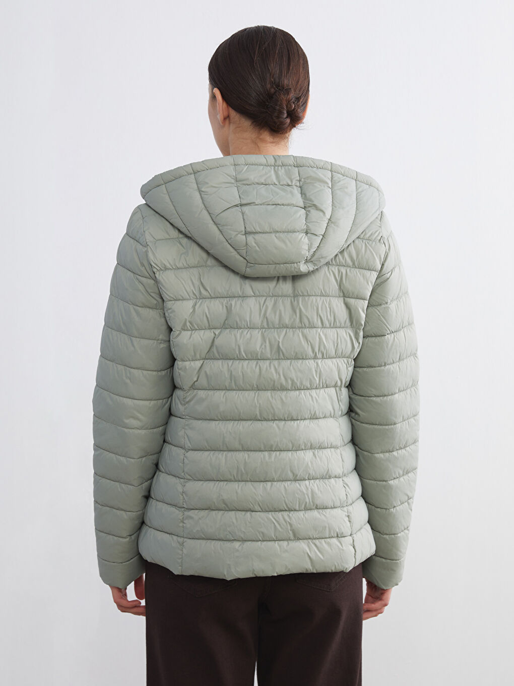 Hooded Women's Puffer Coat-4