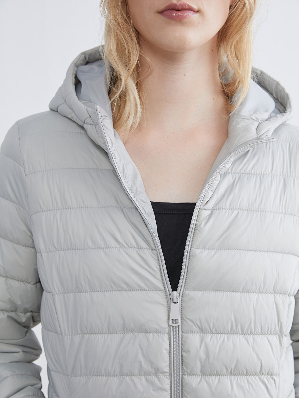 Hooded Women's Puffer Coat-2