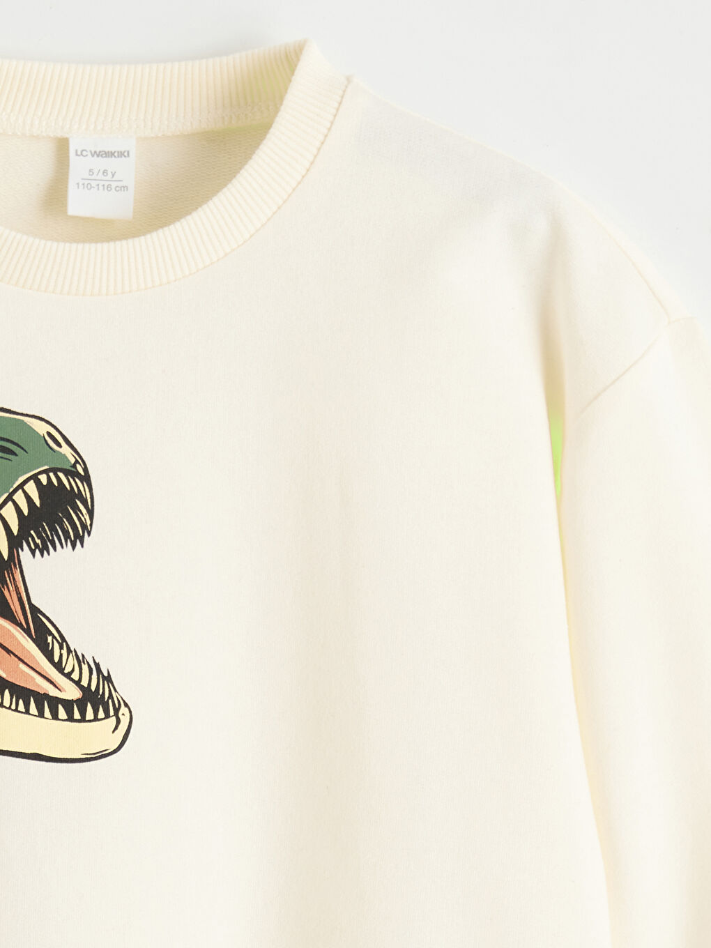 Bej Jurassic World Baskılı Erkek Çocuk Sweatshirt-2