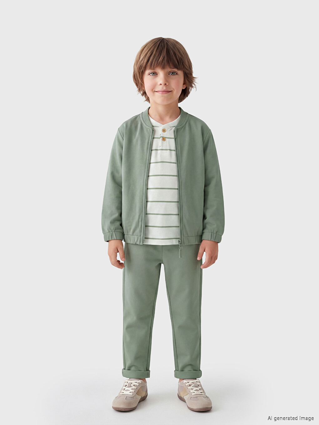 Crew Neck Boys' Set 3 Pieces