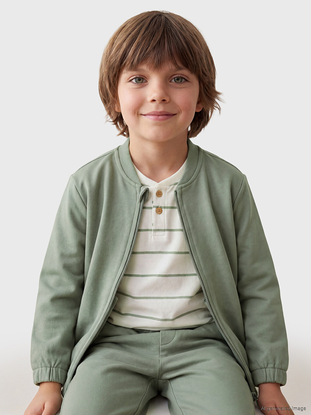 Crew Neck Boys' Set 3 Pieces-1