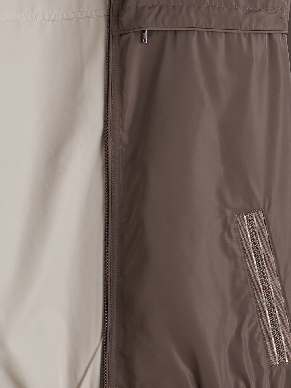 Haki Standart Kalıp Dik Yaka Erkek Mont-9