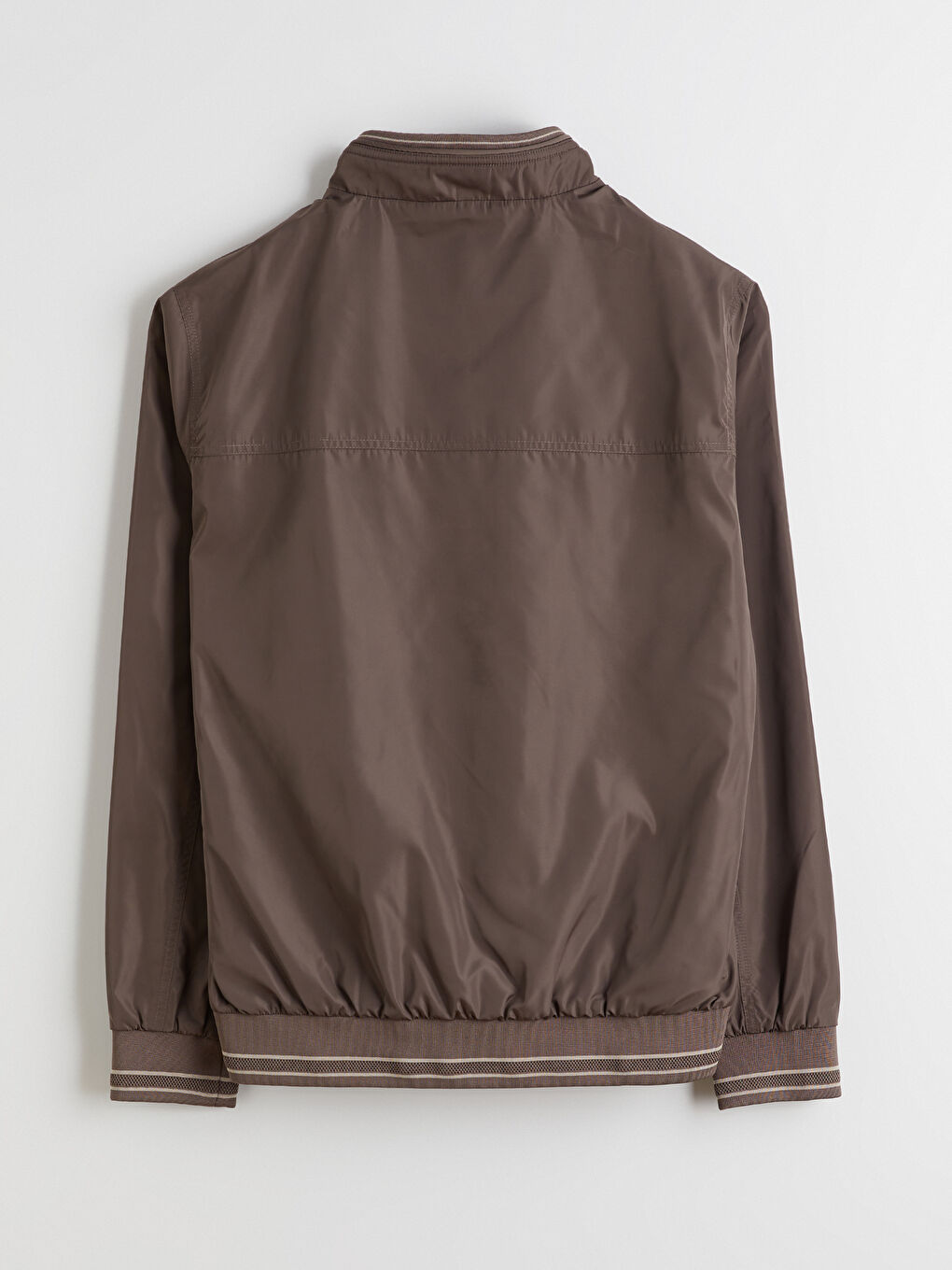 Haki Standart Kalıp Dik Yaka Erkek Mont-10