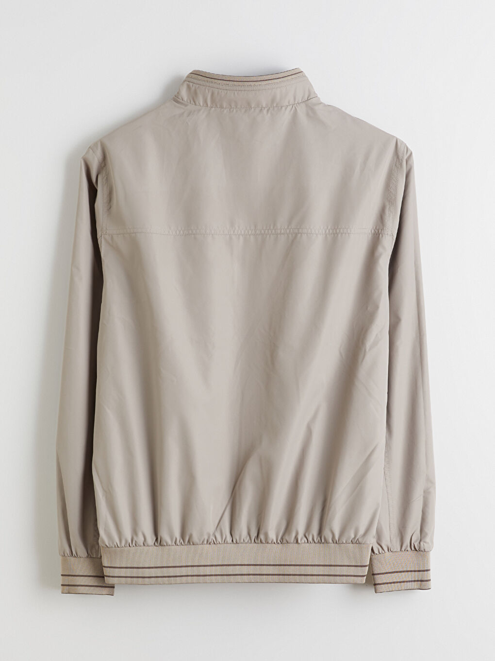 Haki Standart Kalıp Dik Yaka Erkek Mont-12