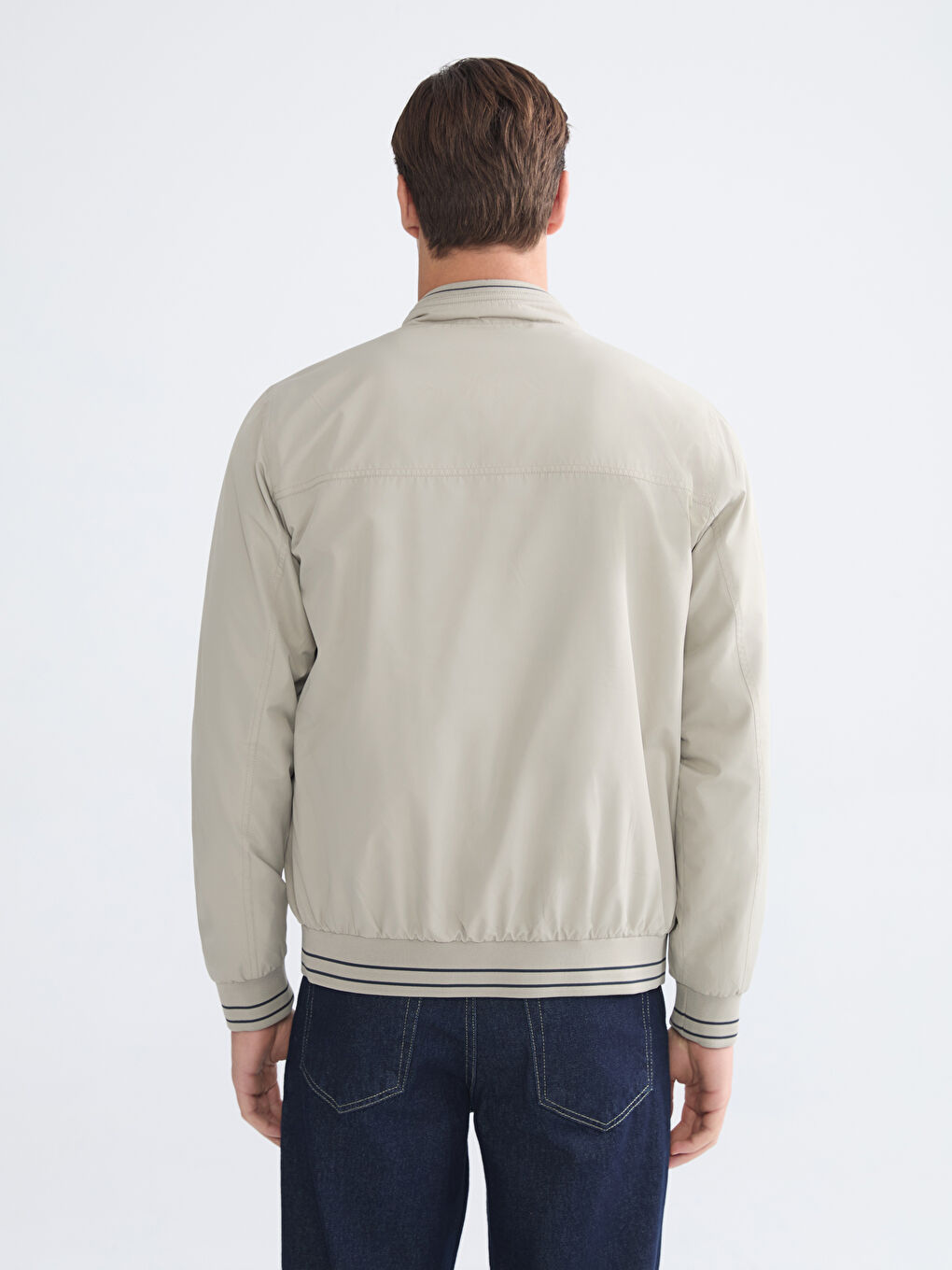 İndigo Standart Kalıp Dik Yaka Erkek Mont-12