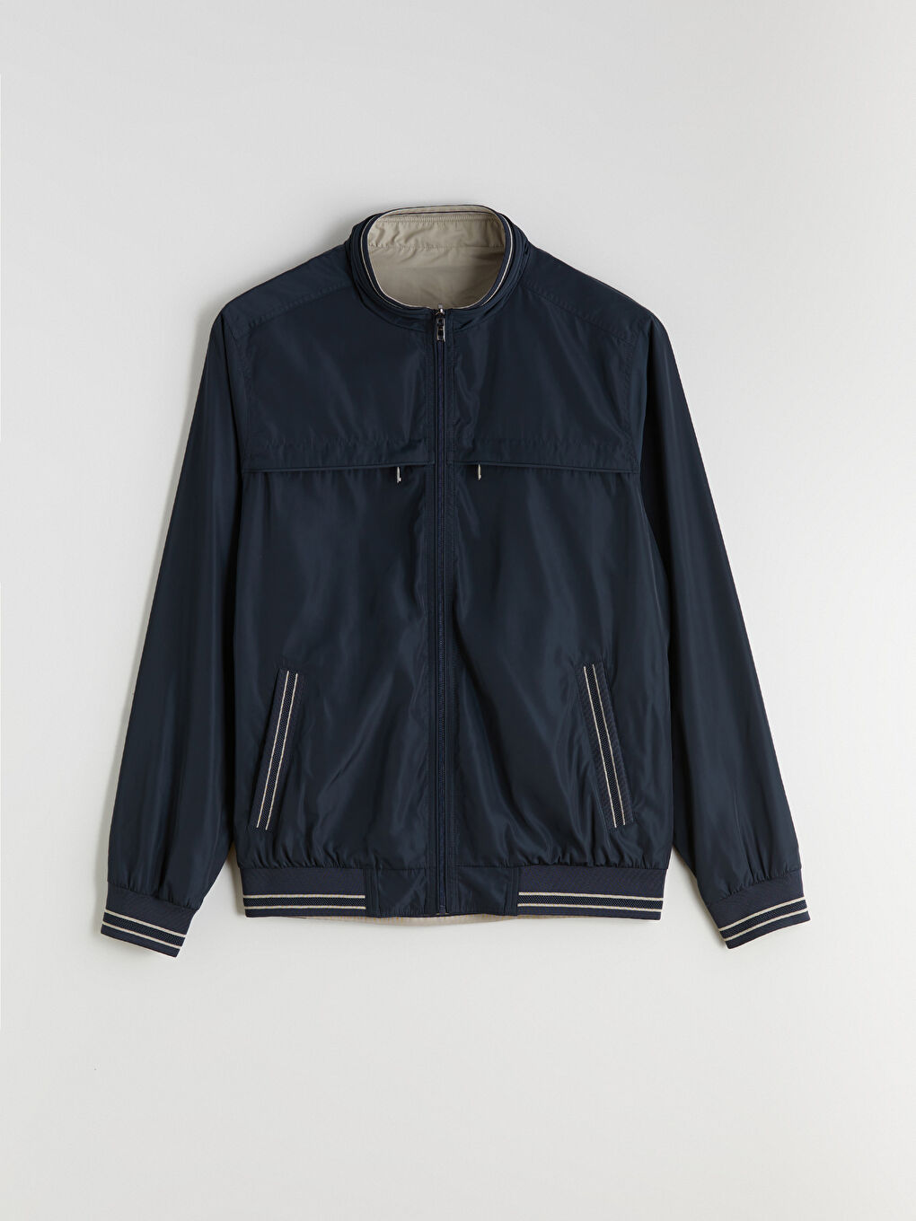 İndigo Standart Kalıp Dik Yaka Erkek Mont-20