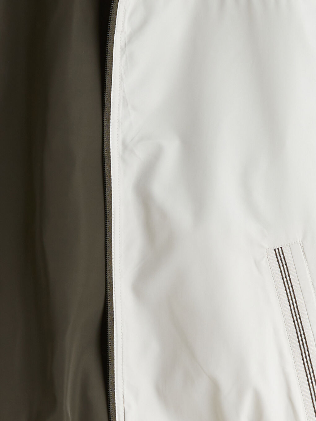 Haki Standart Kalıp Dik Yaka Erkek Mont-12