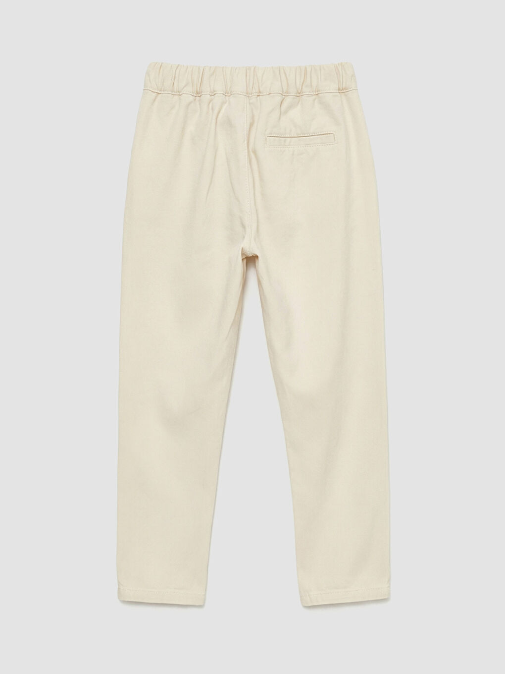 Bej Beli Lastikli Erkek Çocuk Pantolon-1
