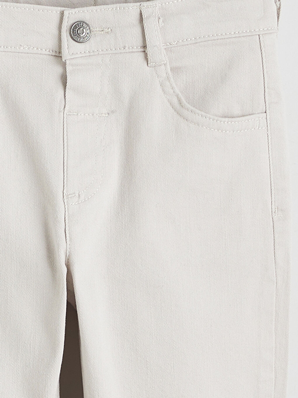 Bej Beli Ayarlanabilir Lastikli Erkek Çocuk Pantolon-2