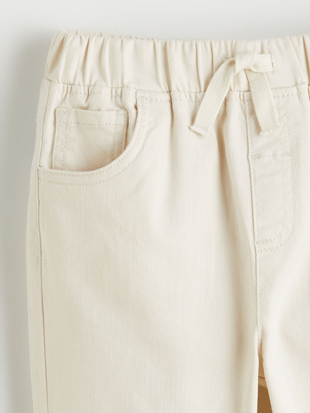 Bej Basic Erkek Çocuk Gabardin Pantolon-1