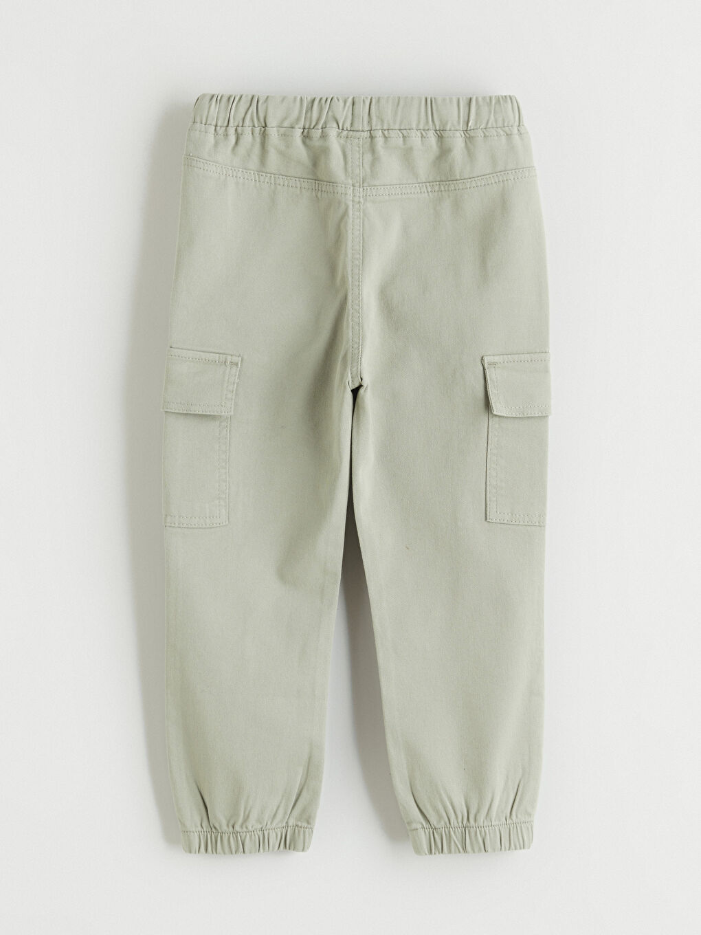 Yeşil Beli Lastikli Erkek Çocuk Kargo Pantolon-2