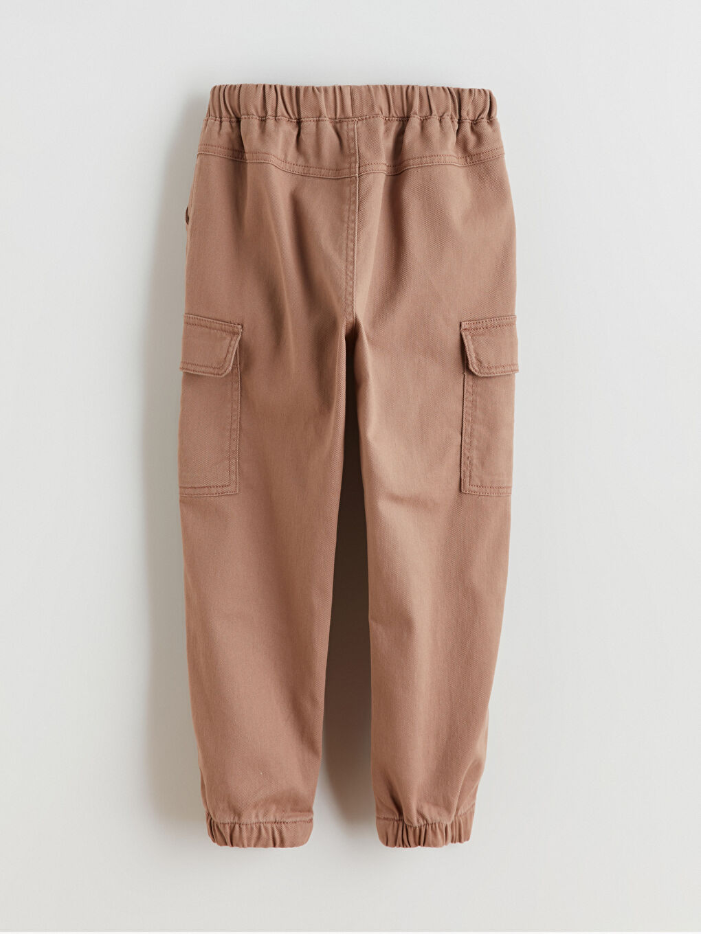 Kahverengi Erkek Çocuk Gabardin Jogger Pantolon-2