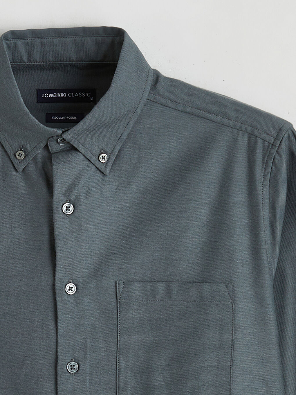 Regular Fit Gabardine Men's Shirt-5