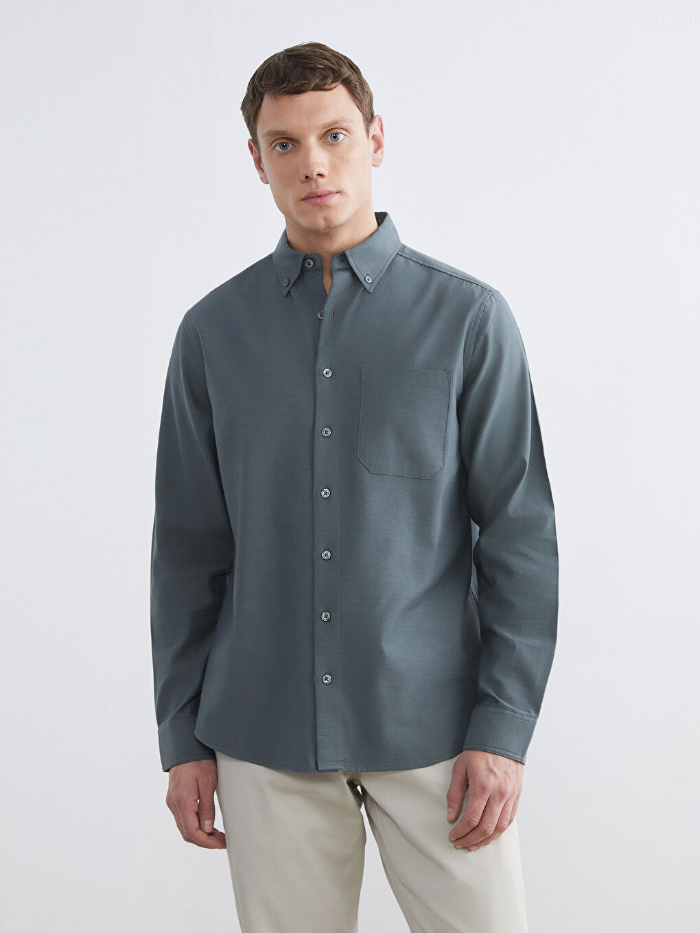 Regular Fit Gabardine Men's Shirt