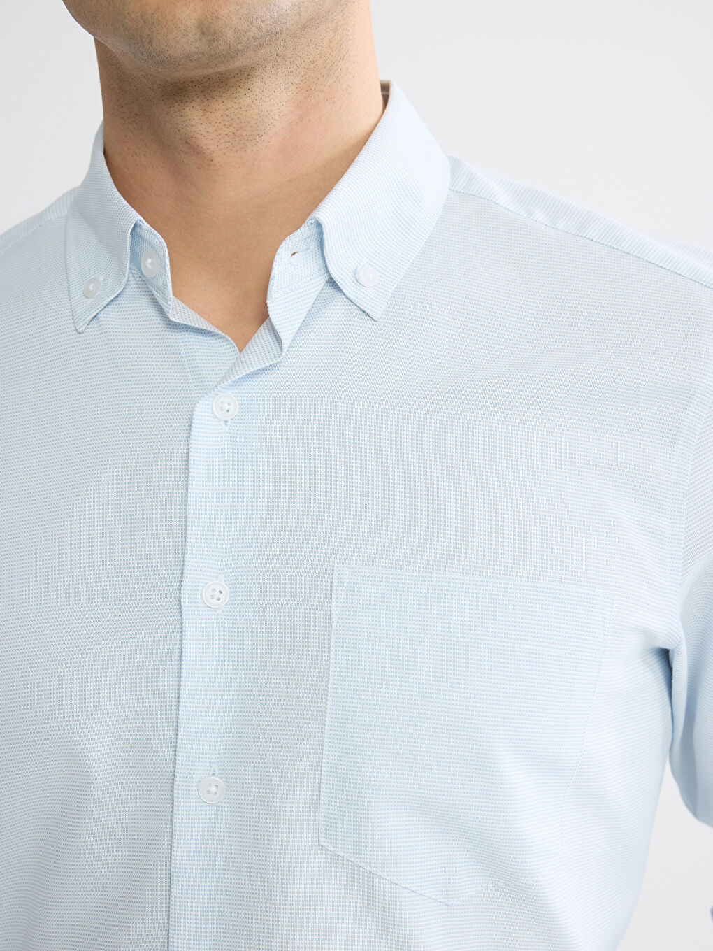 Mavi Regular Fit Armürlü Erkek Gömlek-2