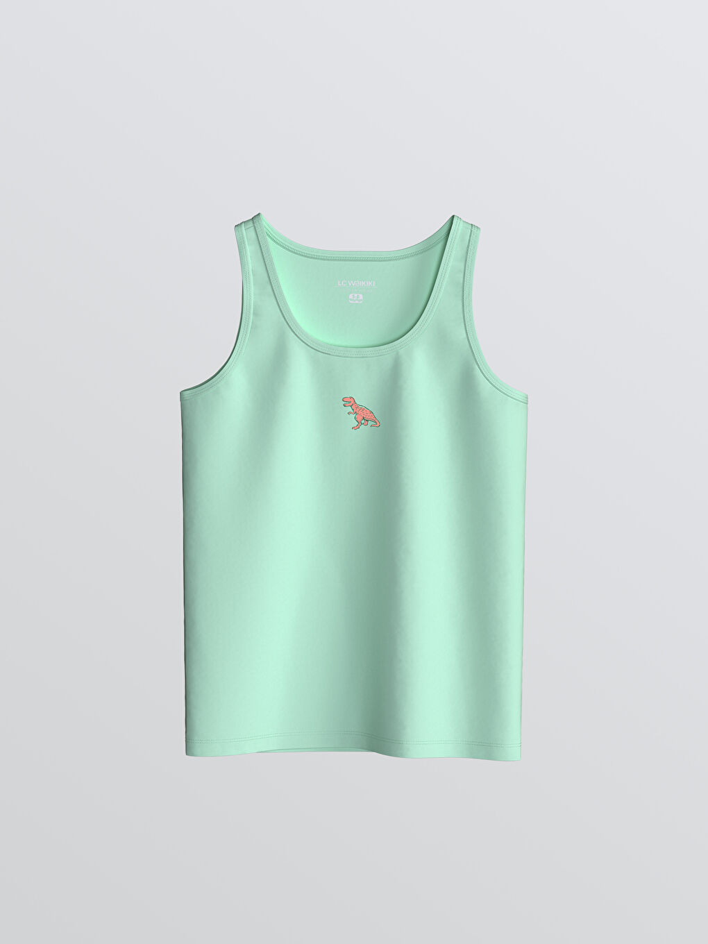 Beyaz Baskılı Erkek Çocuk Atlet 2'li-2