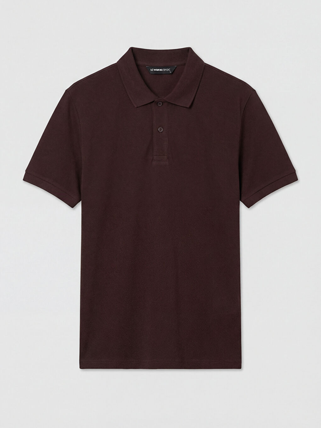 Mürdüm Polo Yaka Pike Erkek Tişört