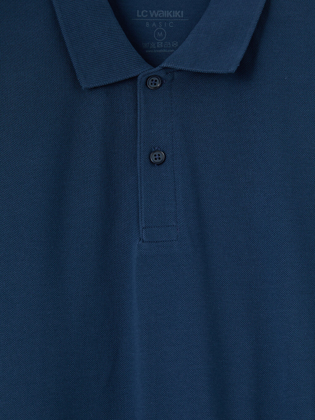 Lacivert Polo Yaka Pike Erkek Tişört-6