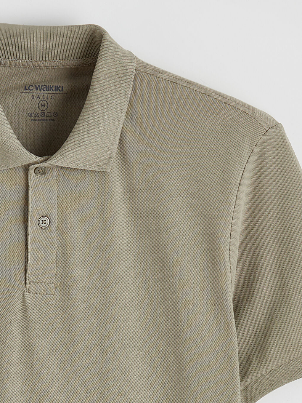 Haki Polo Yaka Pike Erkek Tişört-1