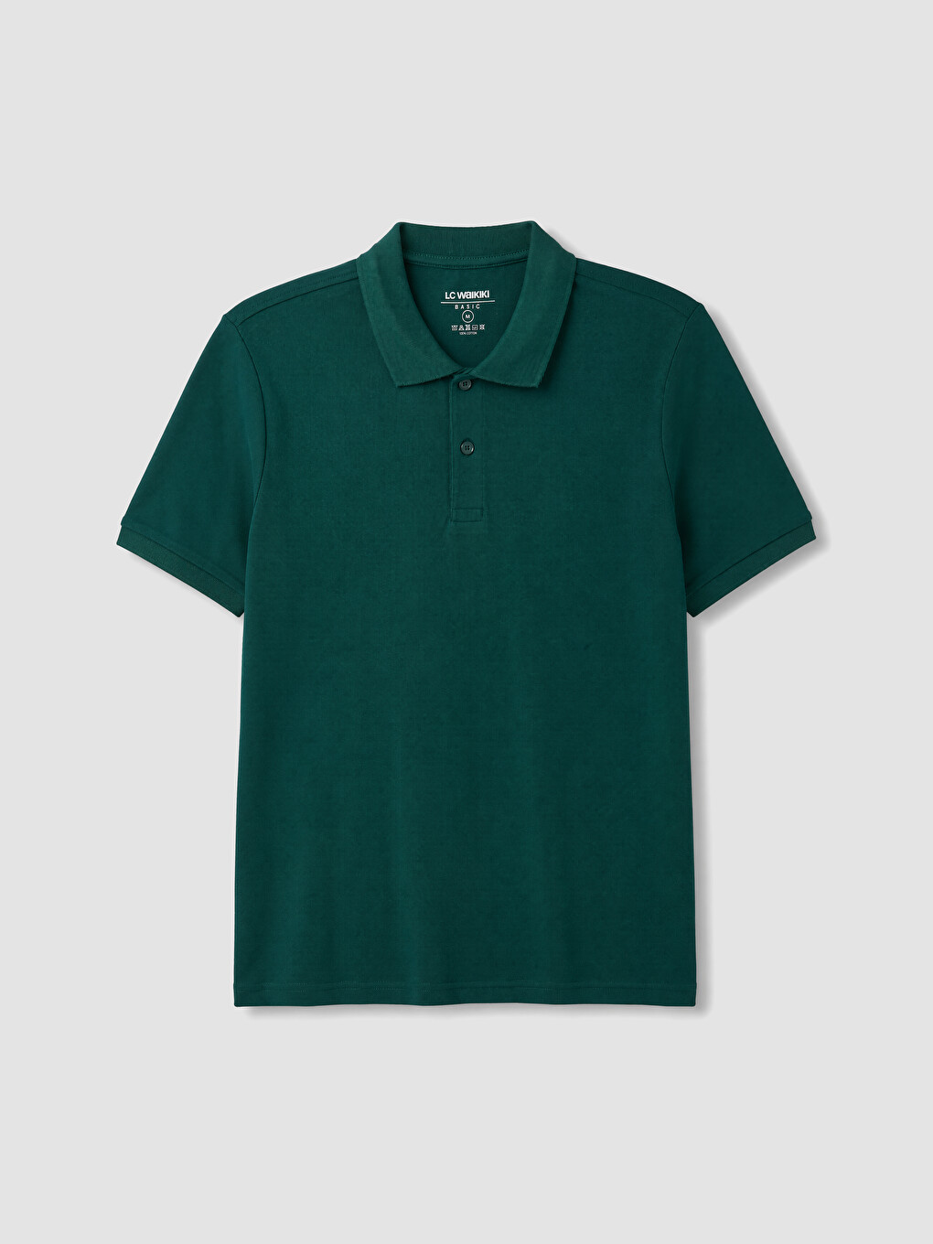 Yeşil Polo Yaka Pike Erkek Tişört