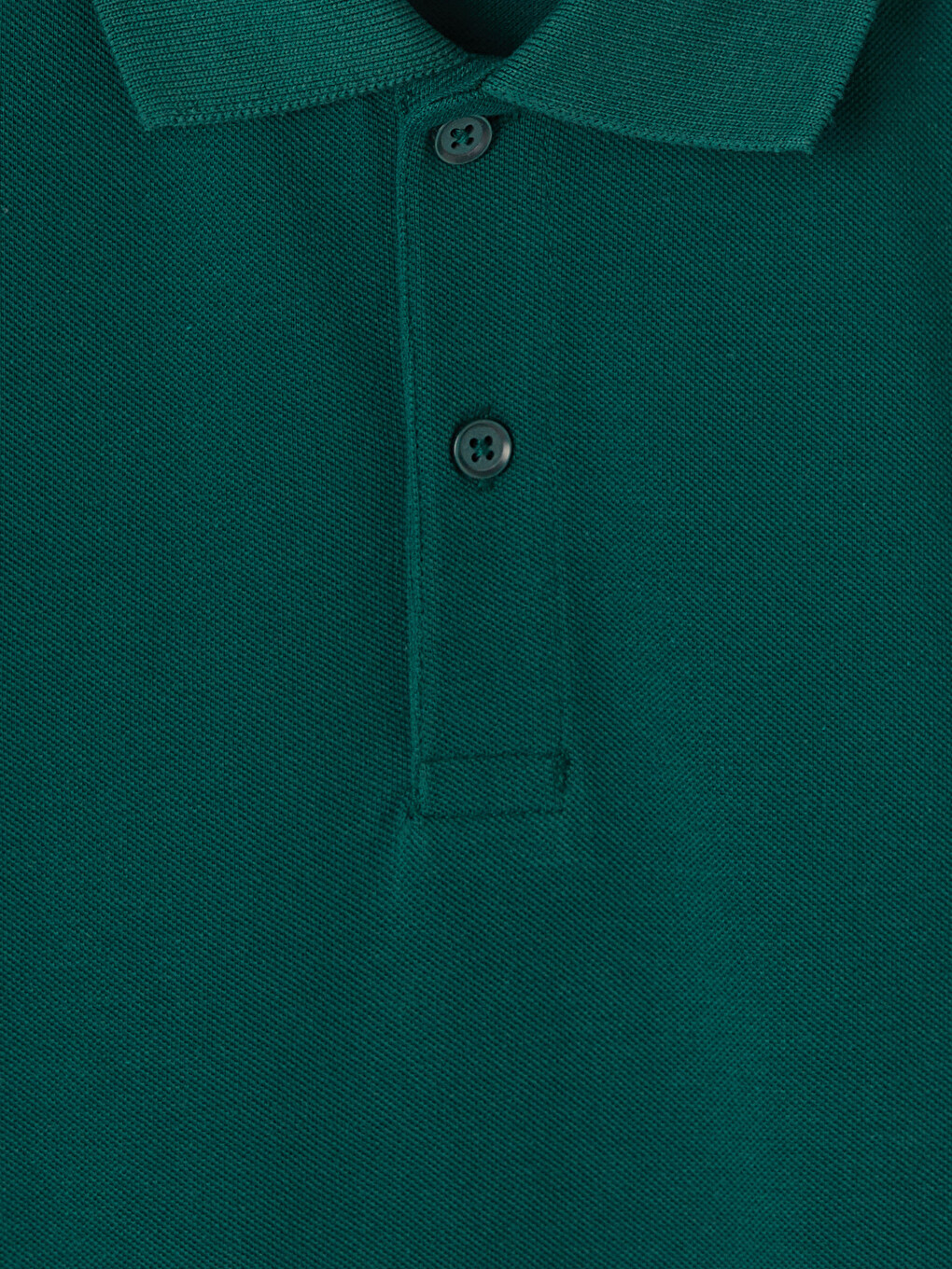 Yeşil Polo Yaka Pike Erkek Tişört-1