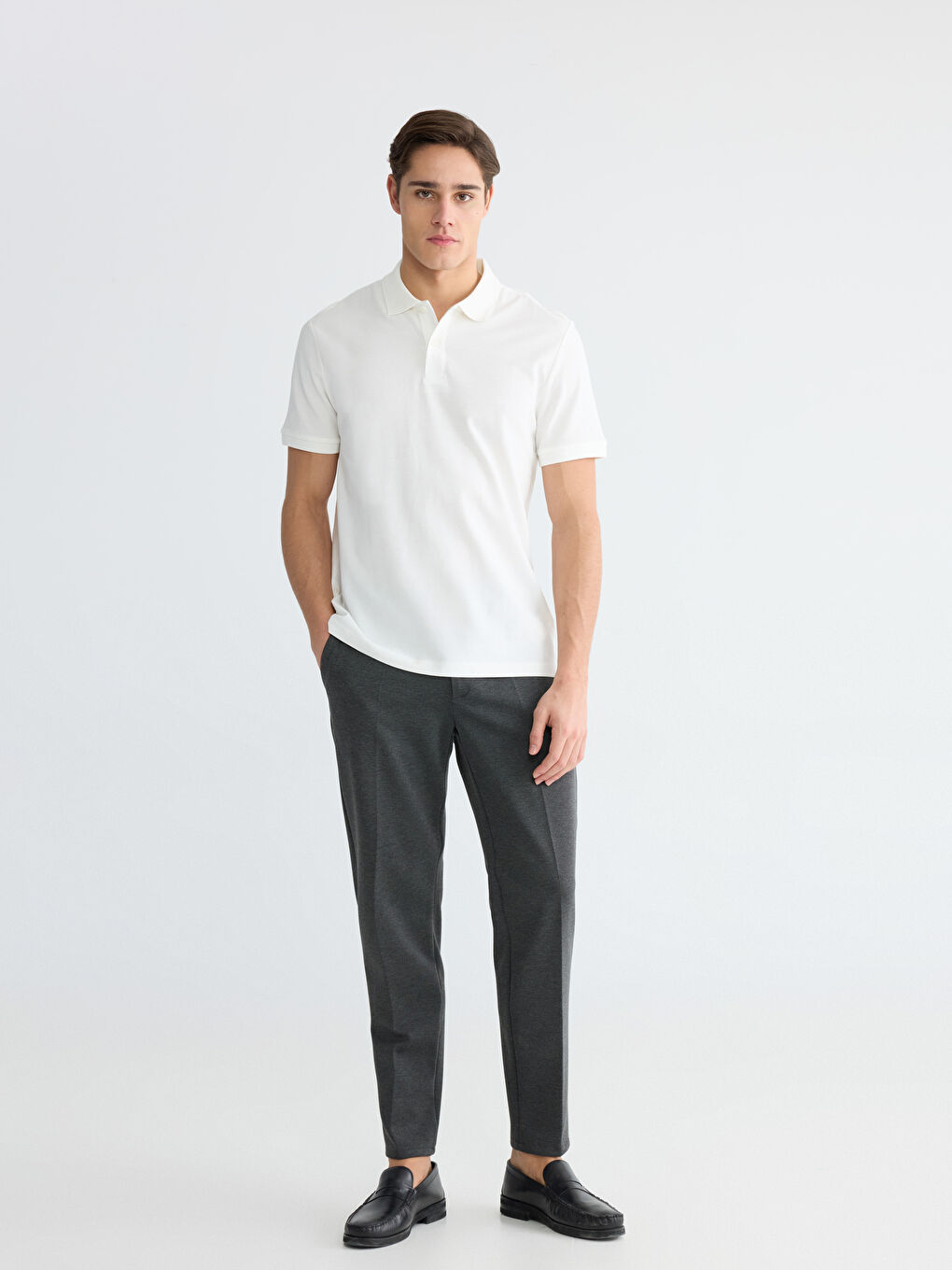 Мужская футболка-поло из пике-1