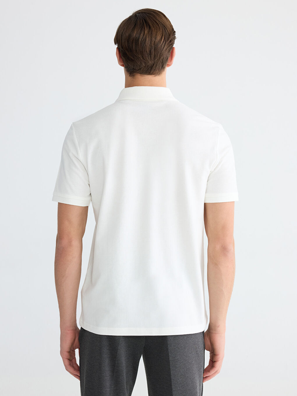 Мужская футболка-поло из пике-3